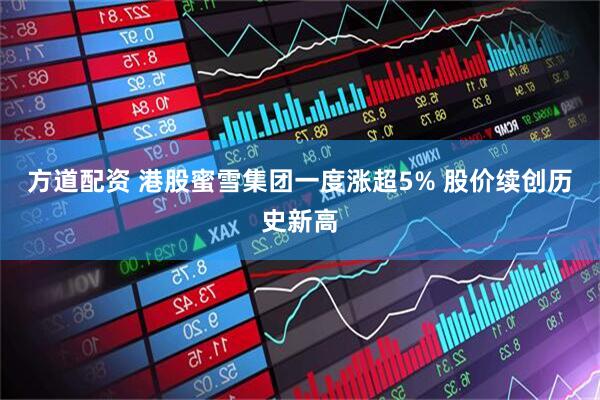 方道配资 港股蜜雪集团一度涨超5% 股价续创历史新高